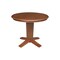 International Concepts 36 in. Solid Wood Round Top Pedestal Dining Table - 29.9 in. High, Distressed Oak K42-36RT-23B - alternate 1